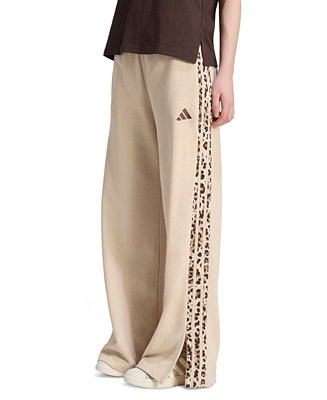 Women's Seasonal Essentials Animal Print 3-Stripes Pants | Macy's