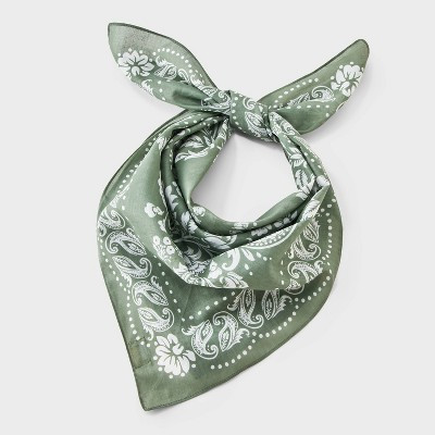 Western Paisley Square Scarf - Universal Thread™ Green | Target