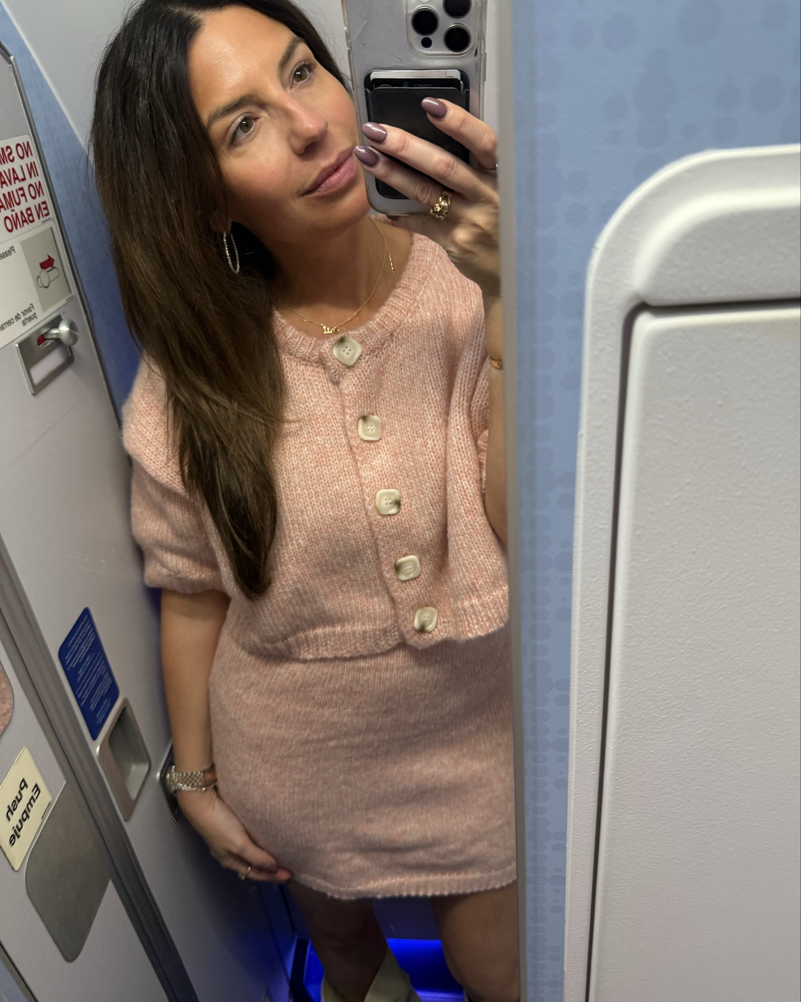 Cutest knit set for fall 🍁 in the best shade of pink. 

#LTKdayinmylife #LTKFindsUnder100 #LTKootd