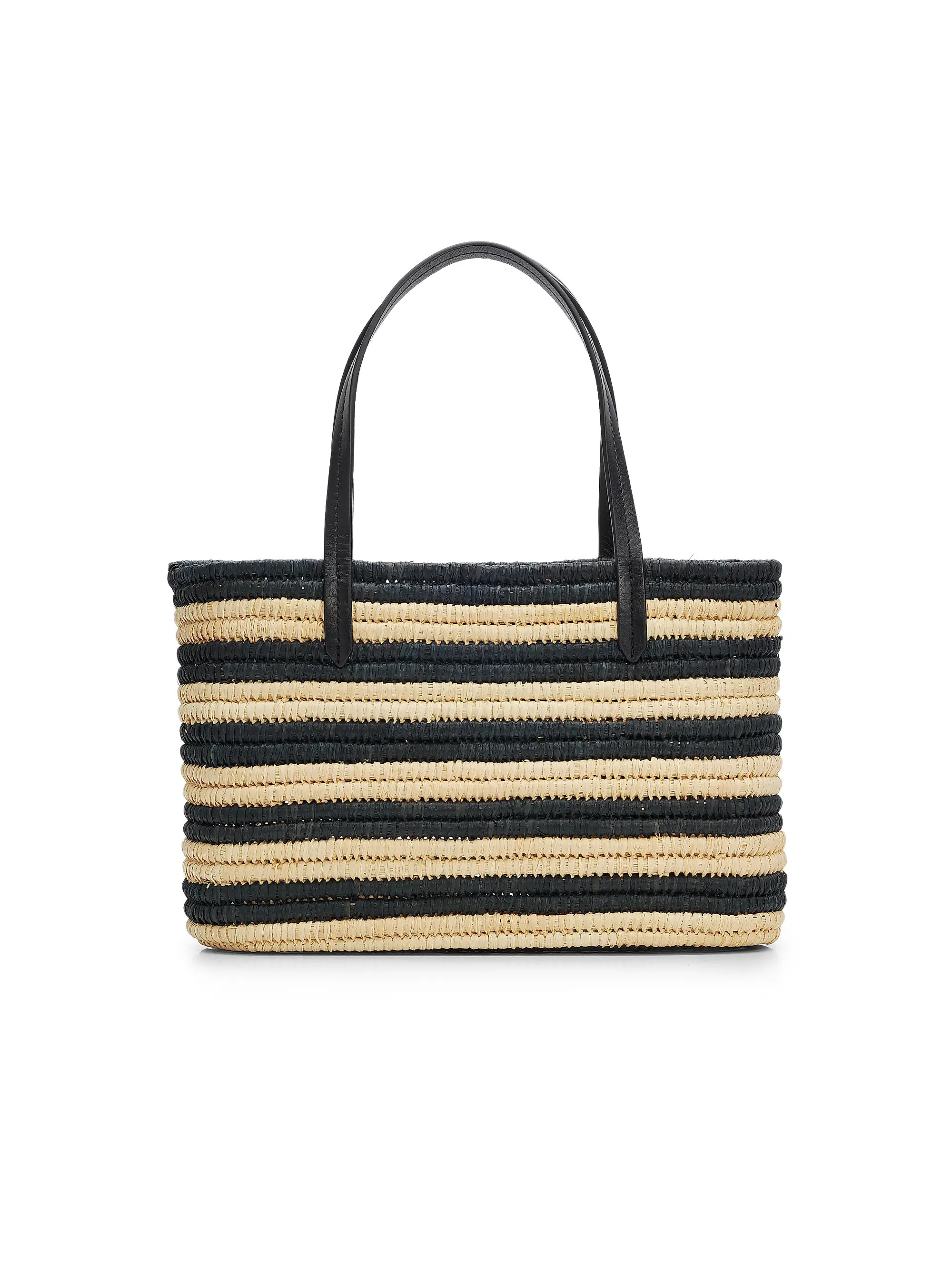 The Capri Striped Raffia Tote Bag | Saks Fifth Avenue