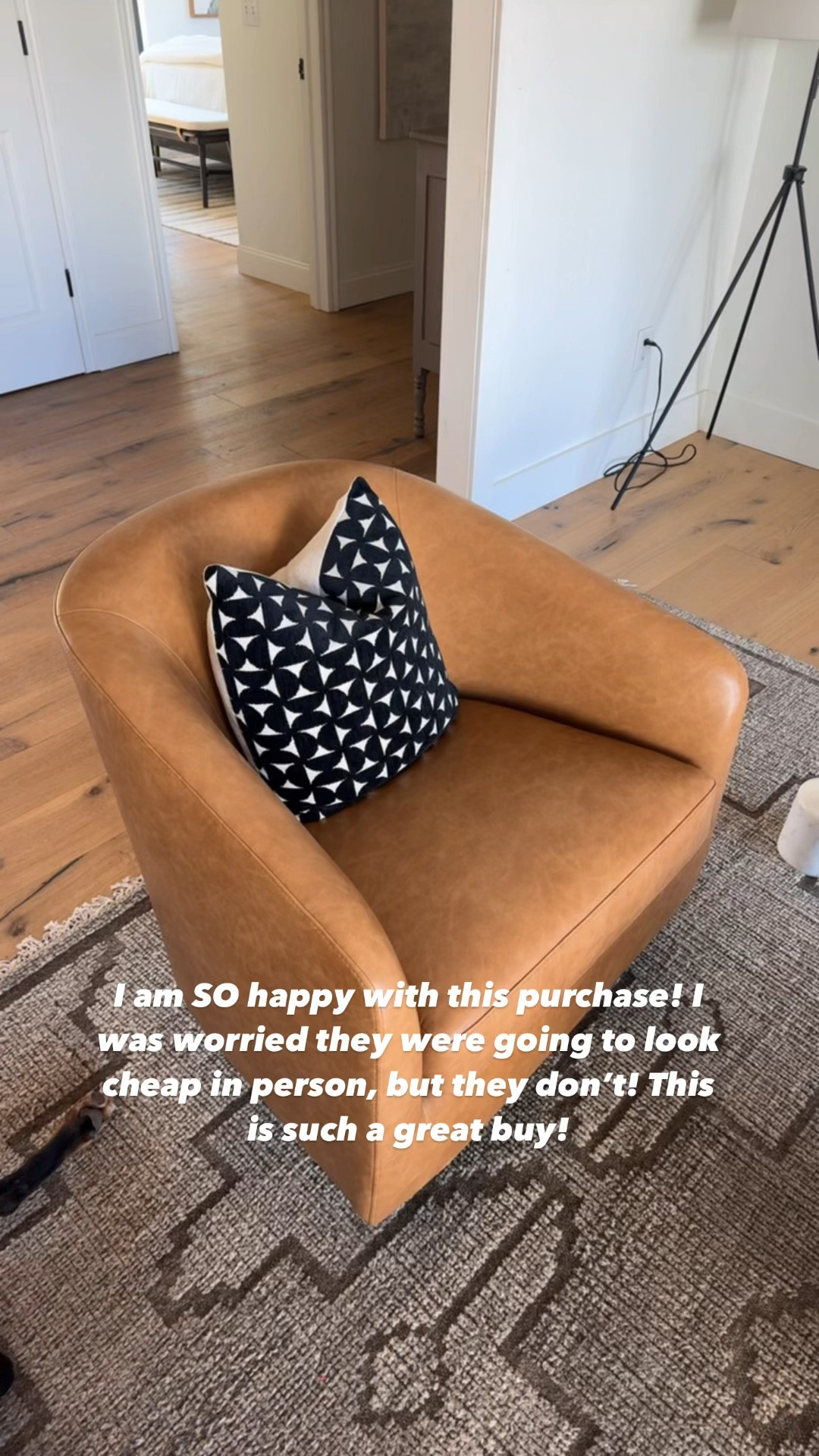 I’m so impressed with these faux leather chairs! It’s comfortable and the same size as my PB swivel chairs, but this one is a fraction of the cost! 

#LTKHome #LTKFamily #LTKVideo