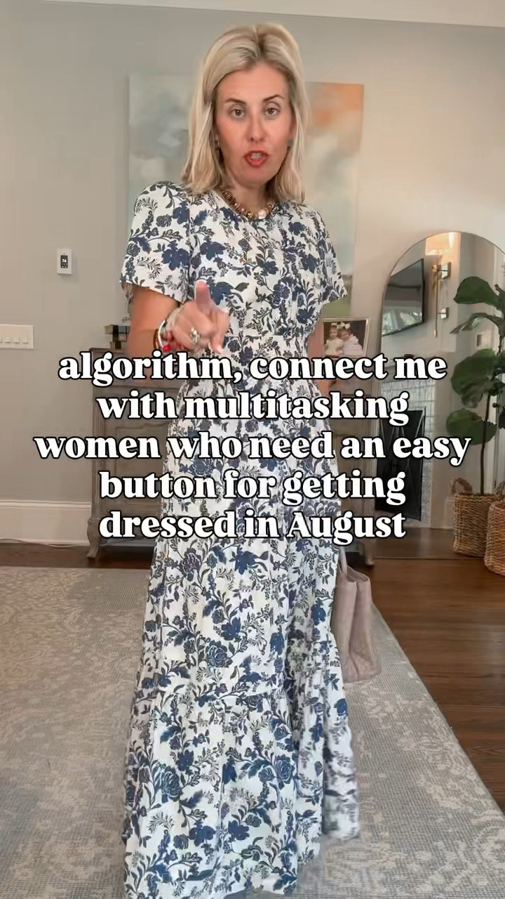 It’s August so who has time to add “what to wear to your mental load? Yall, @quince gives us the best quality at affordable prices combined with class style. That’s a win if you ask me!

Sizing: 
Blue floral dress- size xs
Green washable silk dress- size XS
Brown and white midi dress- size small

#quincepartner