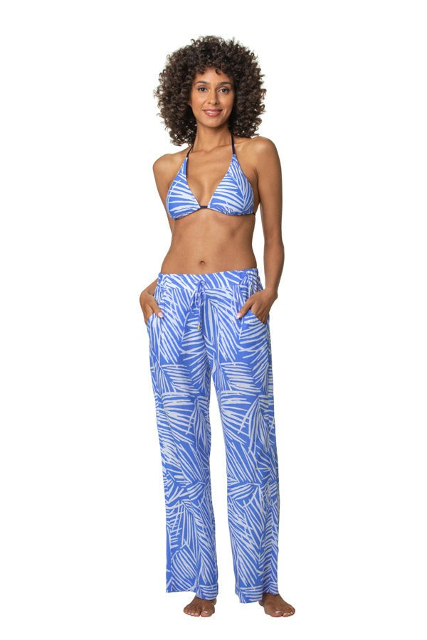 SEASIDE PANT-SOUTH SEAS BLUE PERIWINKLE | Helen Jon