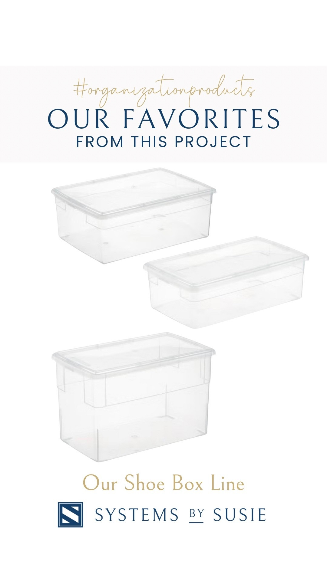 A hall of fame organizing product that we use constantly! Affordable and versatile - the our shoe box line from The Container Store

#LTKSeasonal #LTKFindsUnder100 #LTKFindsUnder50