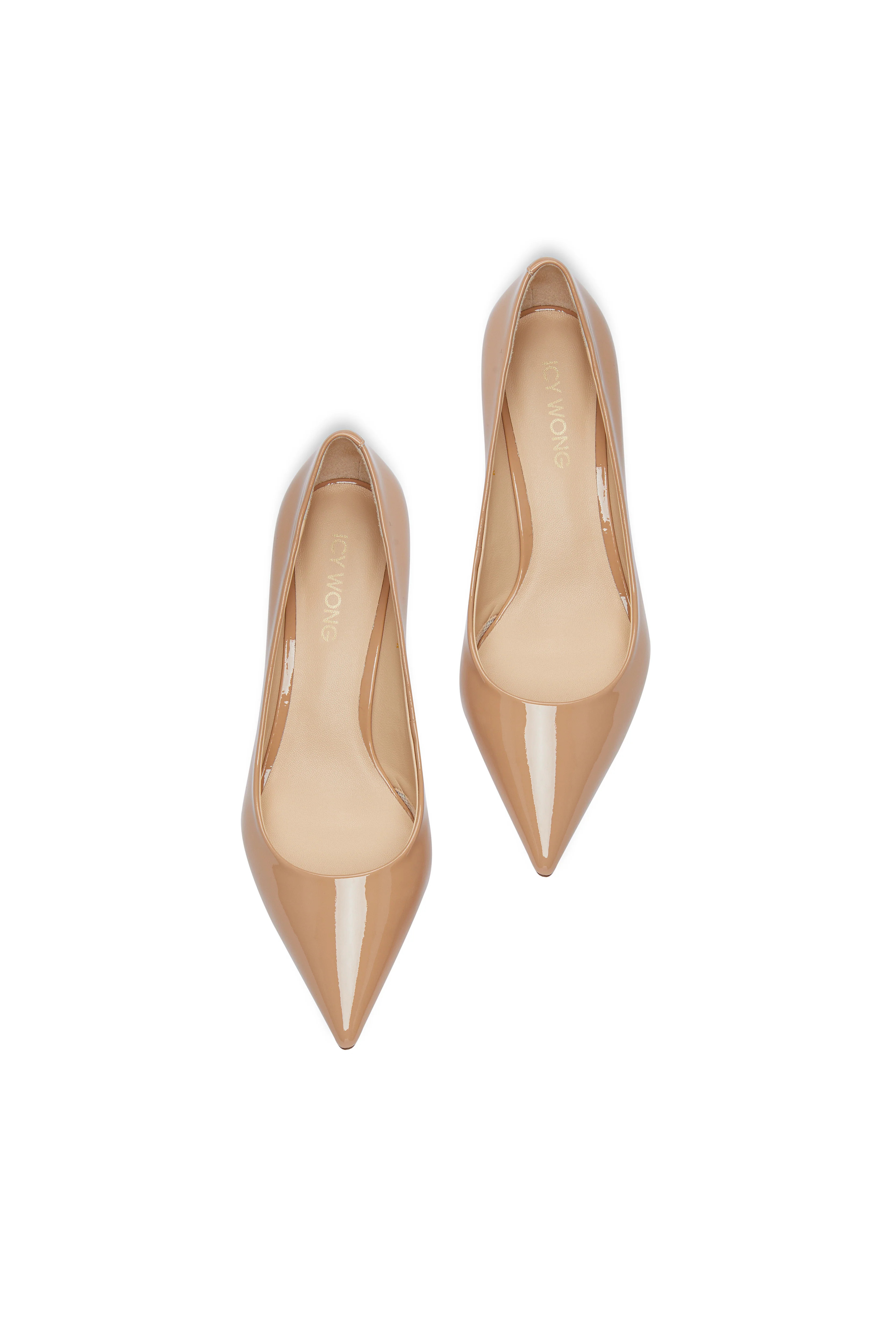 Nude 12 patent high heels | Icy Wong