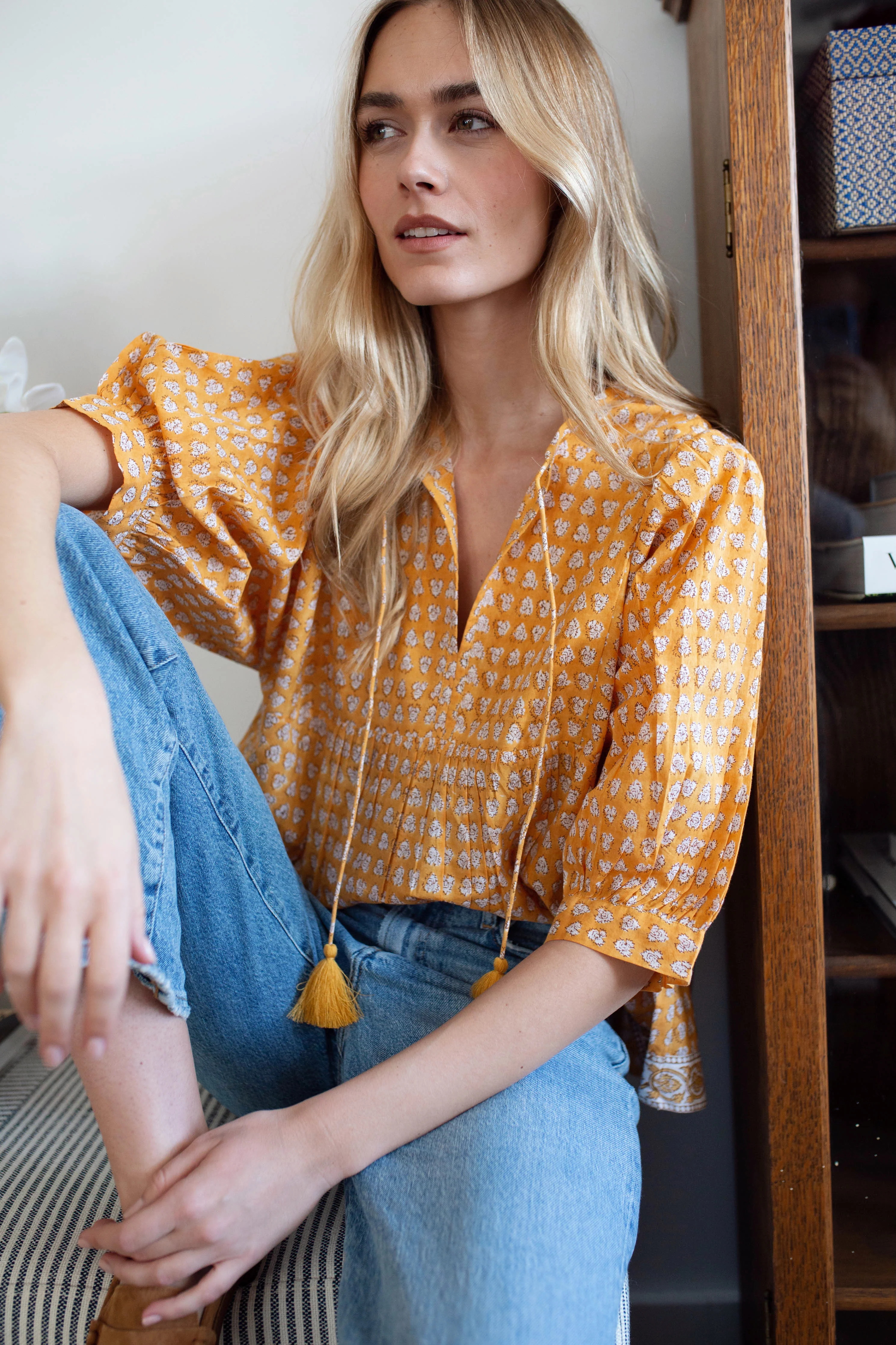 Steph Top - Marigold Thistle | Marea