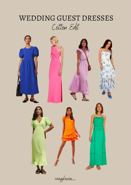 Wedding Guest Dresses: Cotton Edit

Coloured maxi dress, cotton dress, linen dress, wedding guest 

#LTKwedding #LTKparties #LTKeurope