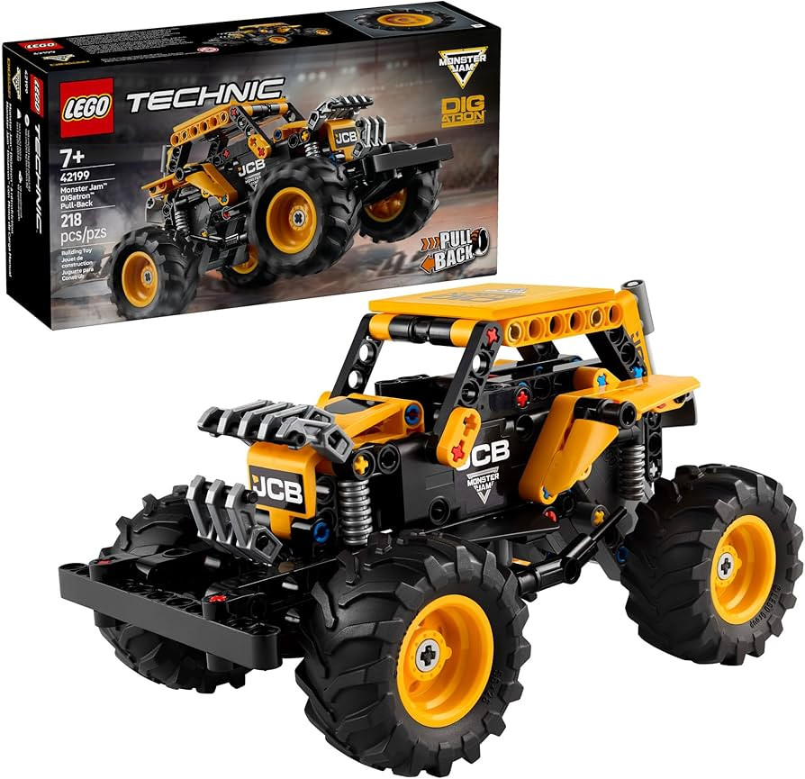 LEGO Technic Monster Jam DIGatron Pull-Back Monster Truck Toy - Building Toy for Kids, Boys and G... | Amazon (US)