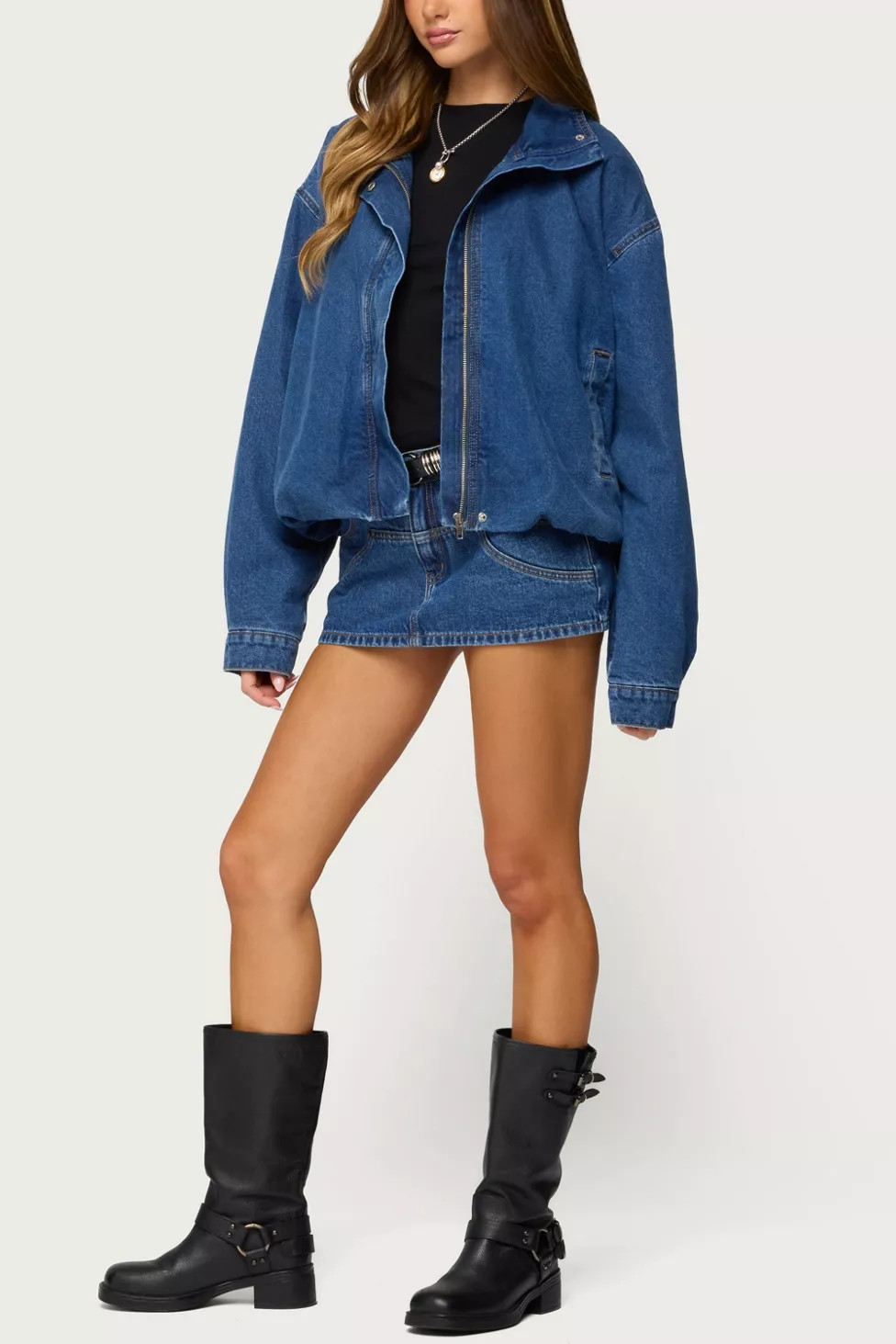 Edikted Hilary Oversized Denim Coat | Urban Outfitters (US and RoW)