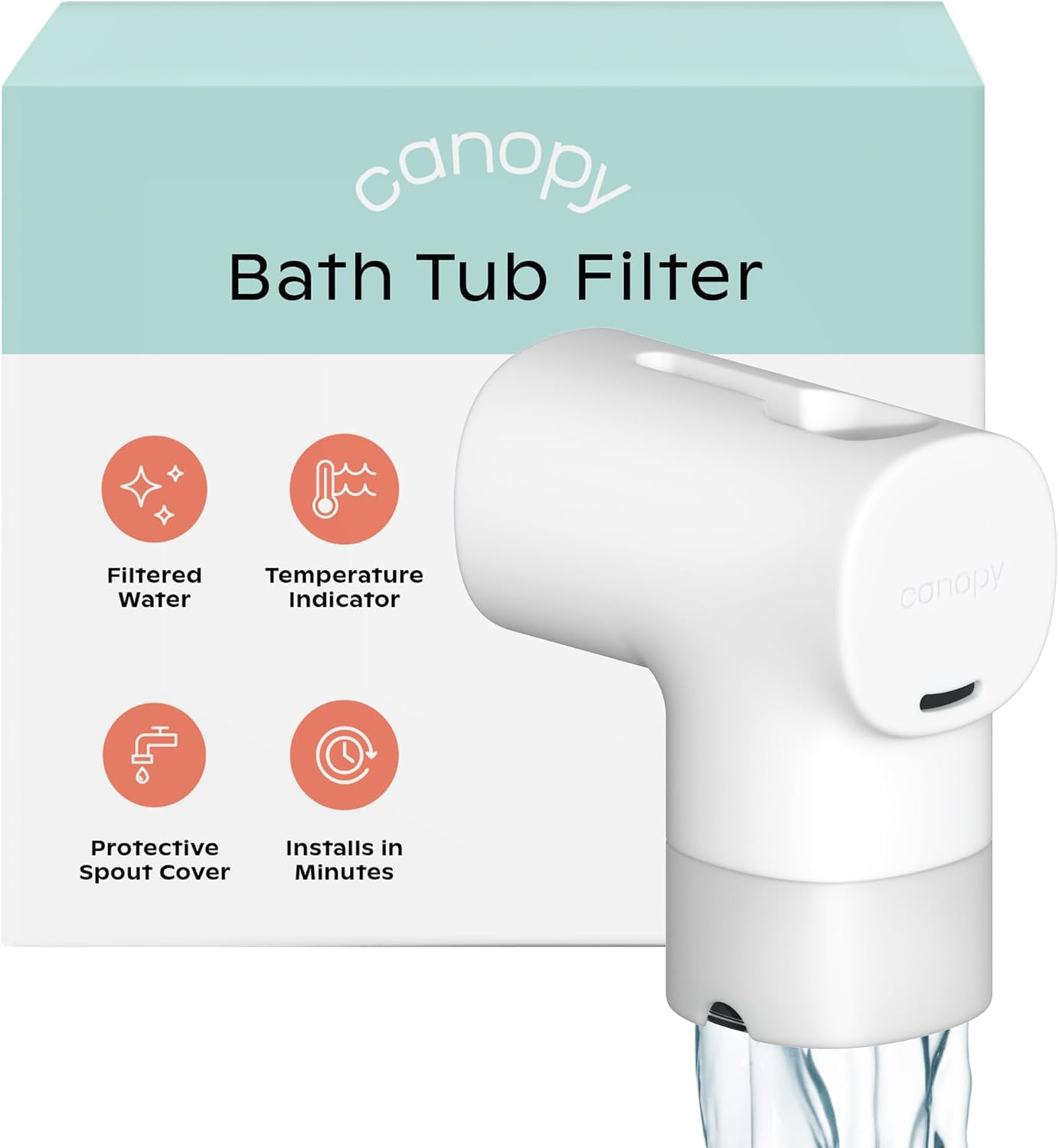 Canopy Baby Bath Tub Filter - Gentle Water Filtration for Delicate Skin | Amazon (US)