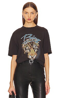 ANINE BING Walker Leopard Tee in Vintage Black from Revolve.com | Revolve Clothing (Global)