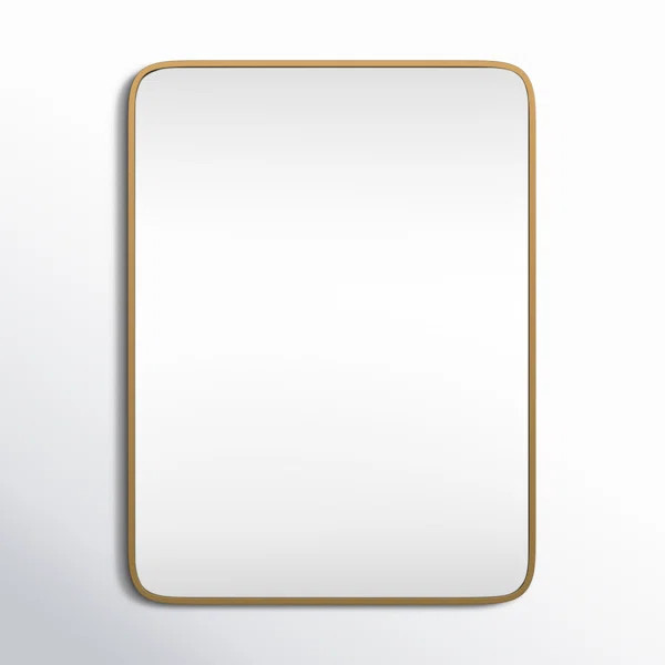 Sabine Metal Rounded Rectangle Wall Mirror | Wayfair North America