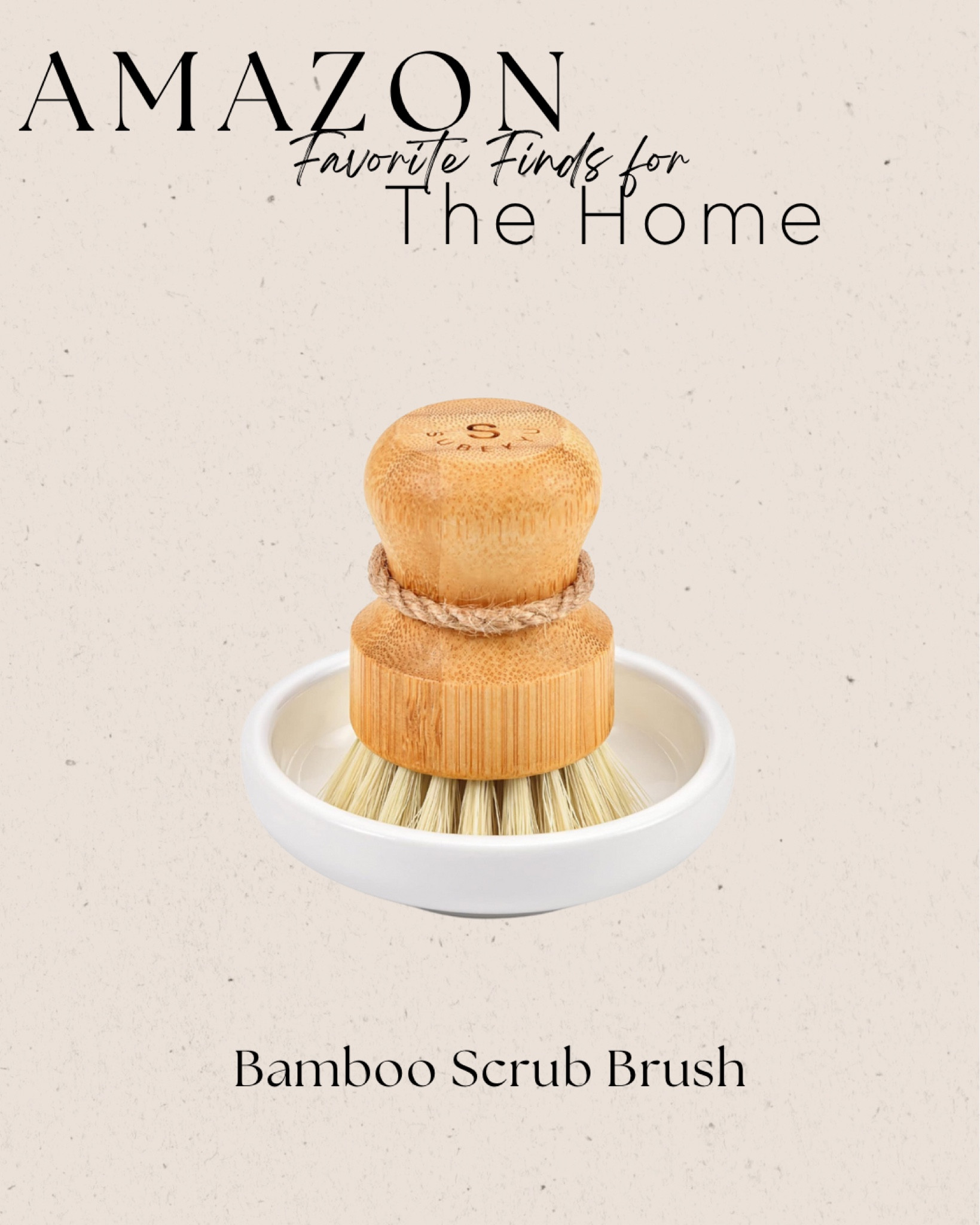 Amazon bamboo scrub brush for the kitchen! Doubles as home decor and a functional kitchen cleaning item! 

#LTKFindsUnder100 #LTKHome #LTKFindsUnder50