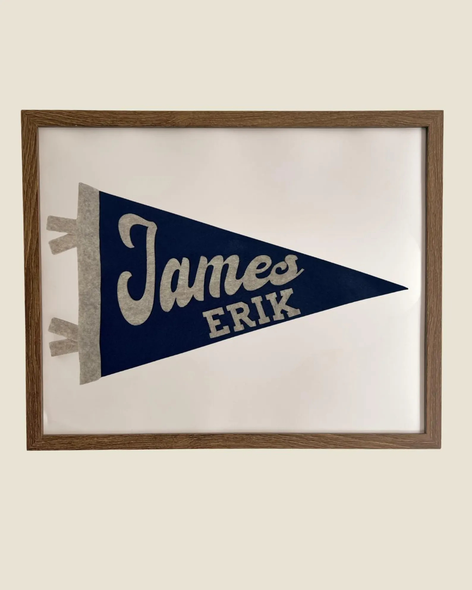 Framed Custom Name Pennant Flag- 16x20 - Etsy | Etsy (Global)