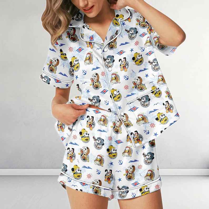 Disney Alaska Cruise Satin Pajamas, Mickey And Friends Cruise Pjs, Alaska Wonder Cruise Tee, Disn... | Etsy (Global)