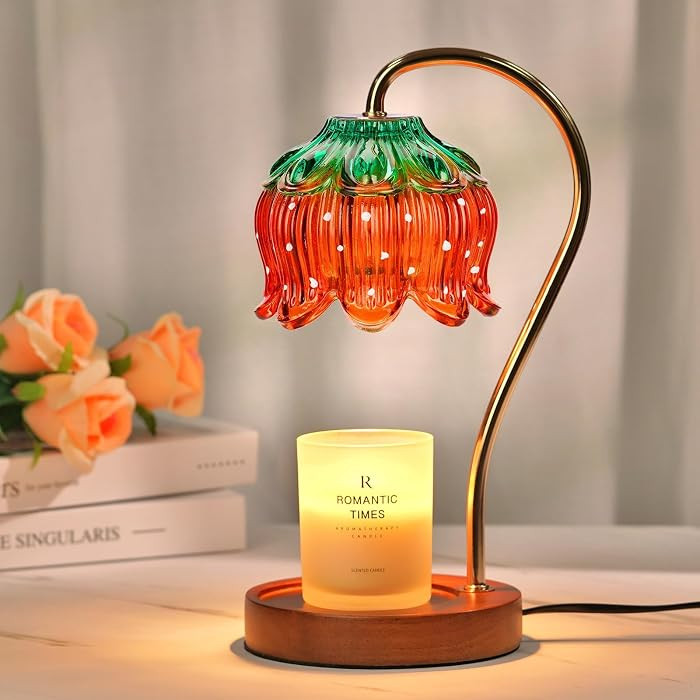 Funistree Strawberry Candle Warmer Lamp, Cute Candle Lamp with Timer & Dimmable, Mothers Day Birt... | Amazon (US)