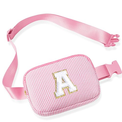 YOOLIFE Gifts for Girls Teen Girls Kids - Personalized Gifts for Girls | Fanny Pack Gifts for Daughter Sister Friends | Initial Crossbody Bag Belt Bag | Teen Girl Gifts Trendy Stuff for Girls Pink A | Amazon (US)