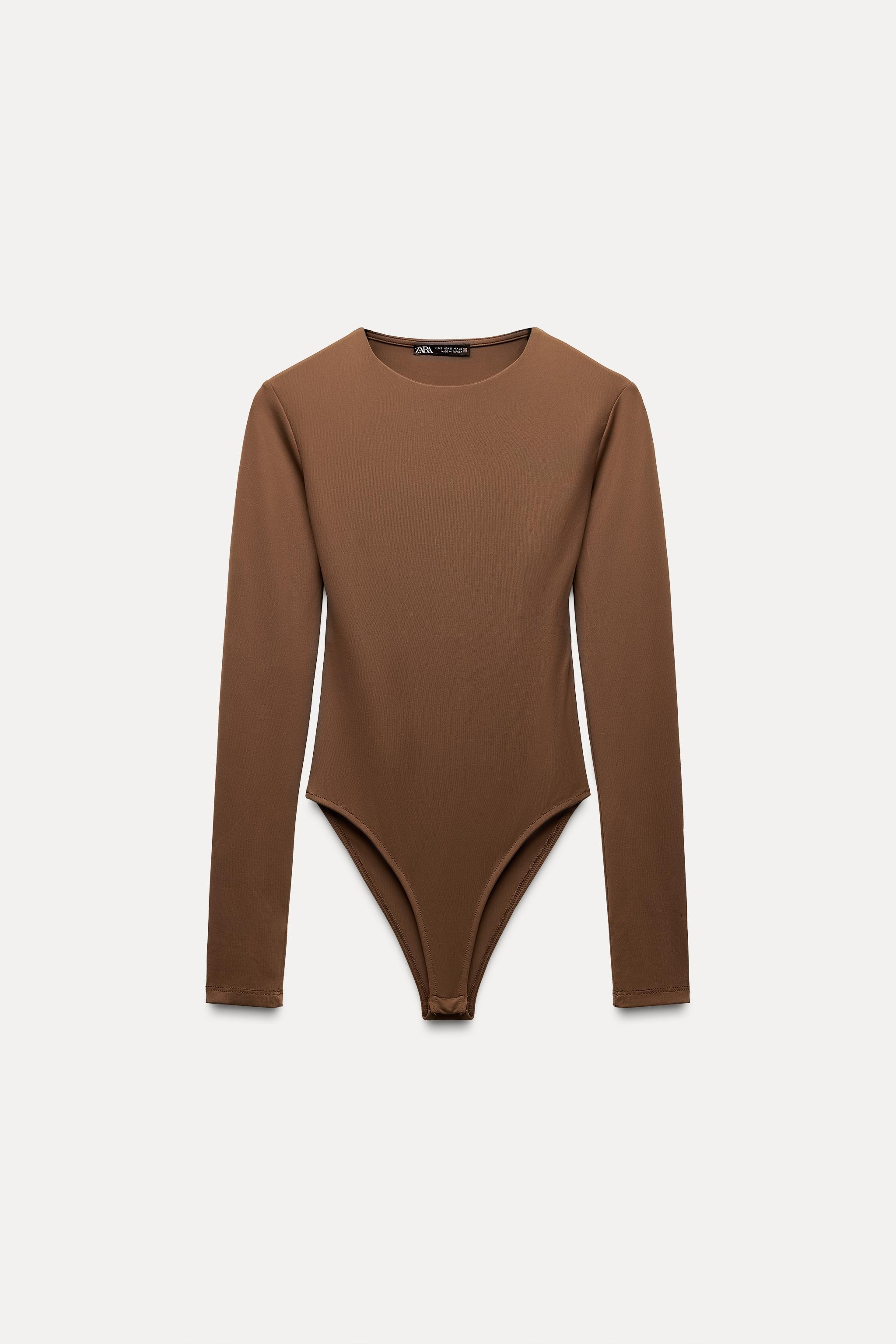 LONG SLEEVE POLYAMIDE BODYSUIT | Zara UK