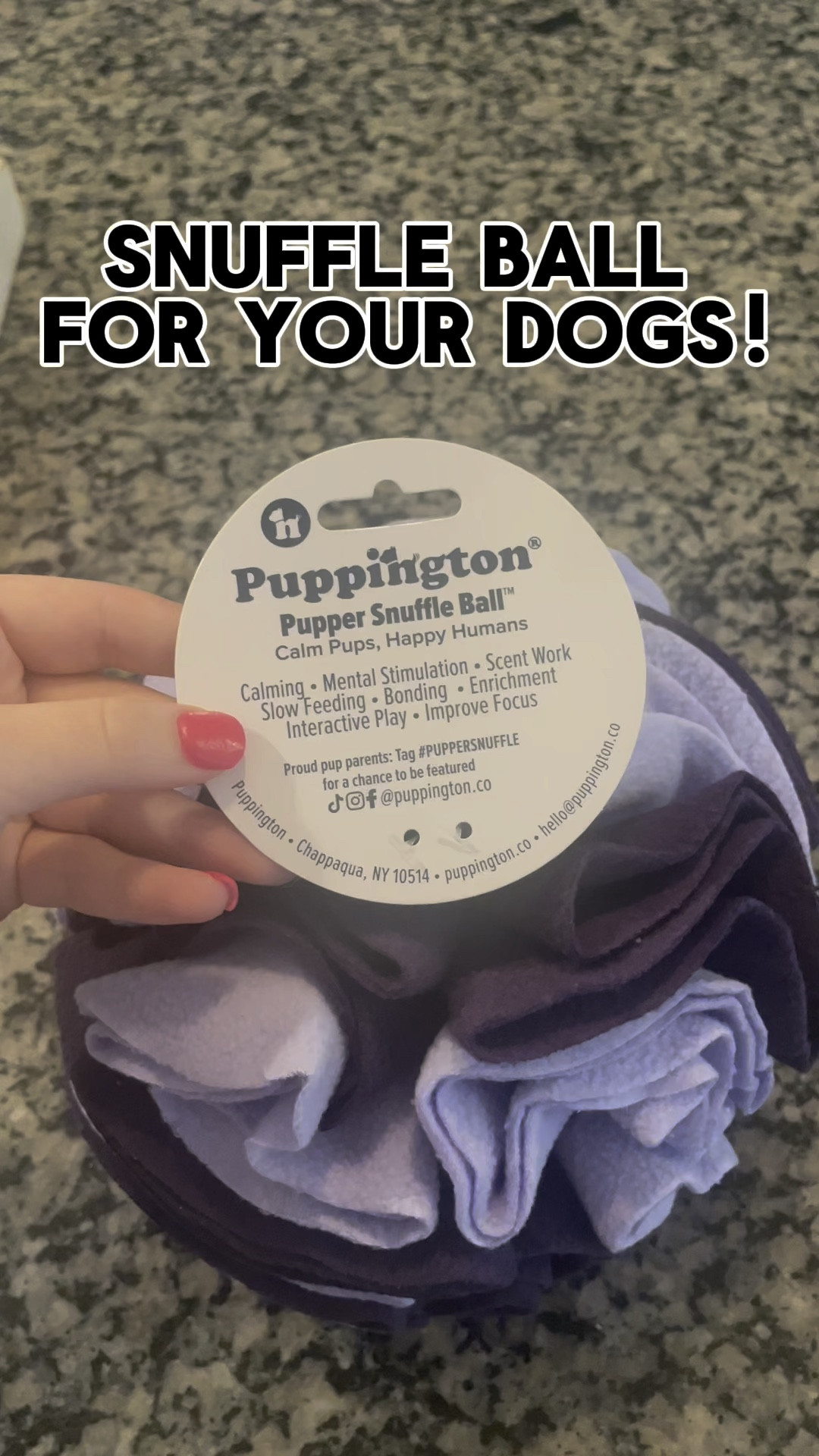 My yellow labs love the snuffle ball. It really encourages them to sniff out the cable that I put in there and make them tired. A great activity for all dogs.

#LTKhome #LTKVideo #LTKfamily