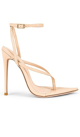 FEMME LA Effie Heeled Sandal in Nude. - size 5 (also in 6, 7, 8, 9) | Revolve Clothing (Global)