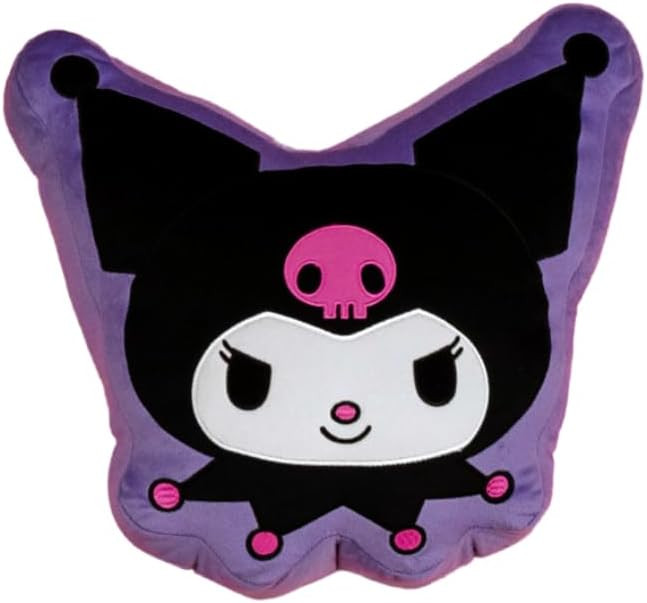 Franco Hello Kitty & Friends Bedding Super Soft Plush Decorative Pillow, Kuromi | Amazon (US)