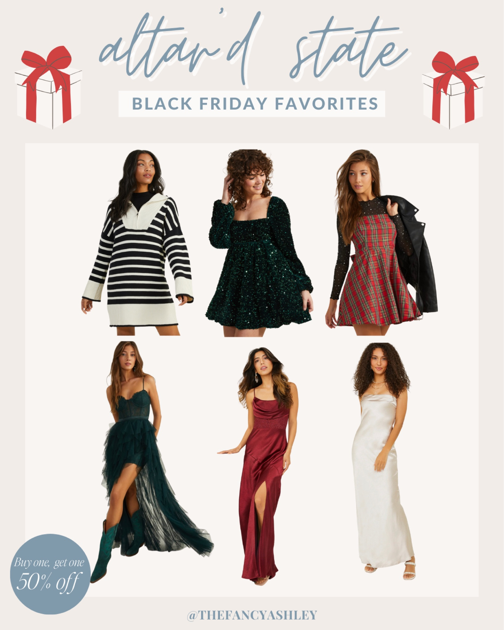 Altar’d State Black Friday faves. Such cute dresses for buy one, get one 50% off!

#LTKHoliday #LTKsalealert #LTKstyletip