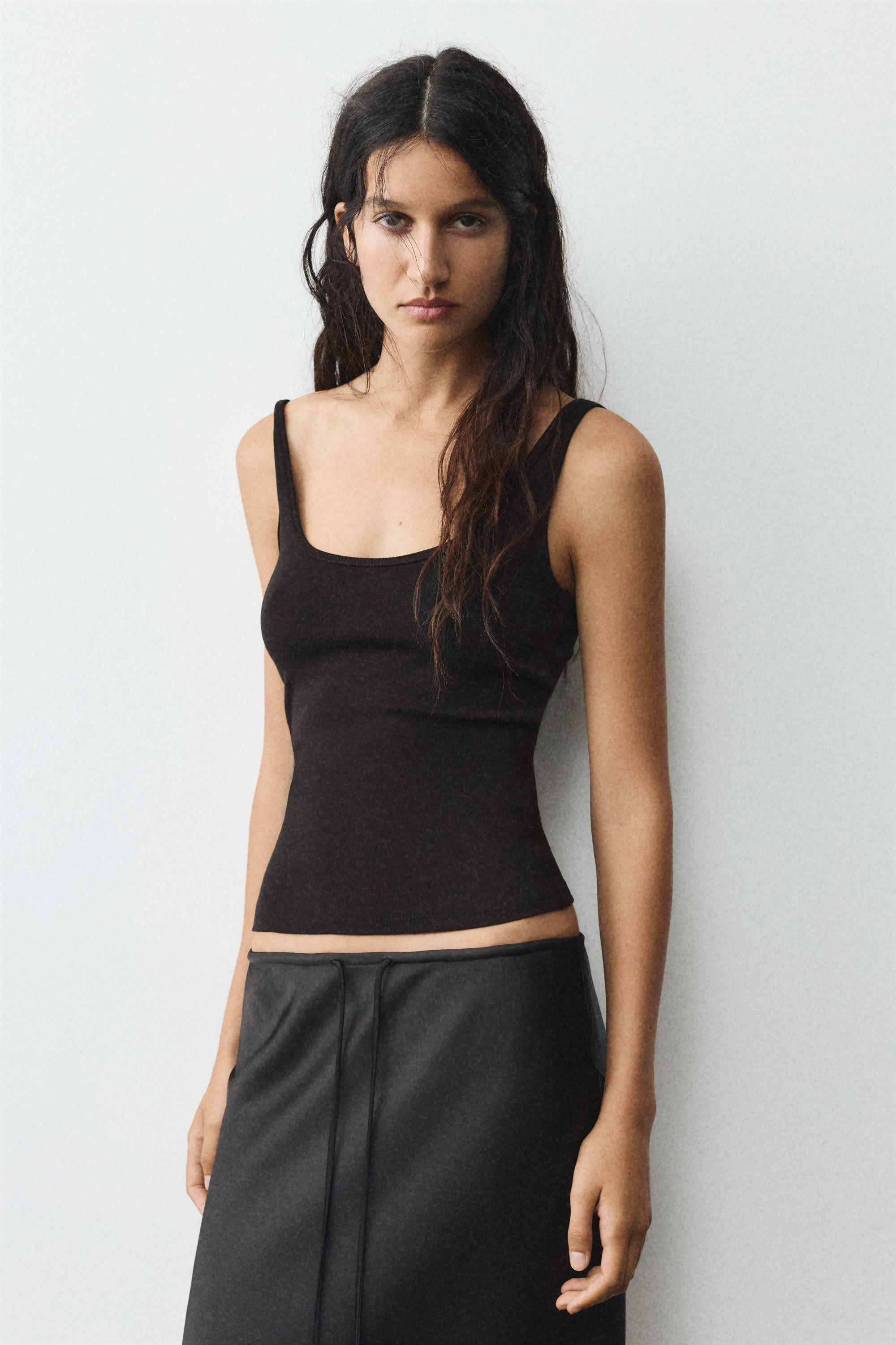 Modal tank top | Pull&Bear United Kingdom | PULL and BEAR UK