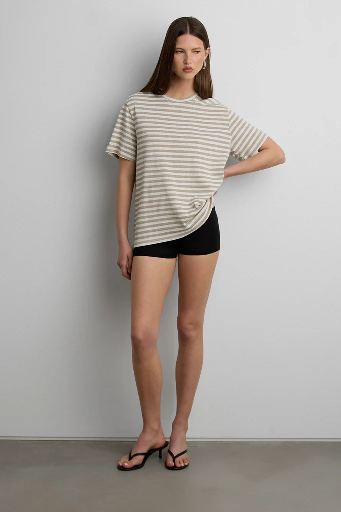 RELAXED STRIPE SHORT SLEEVE T-SHIRT | OAK + FORT