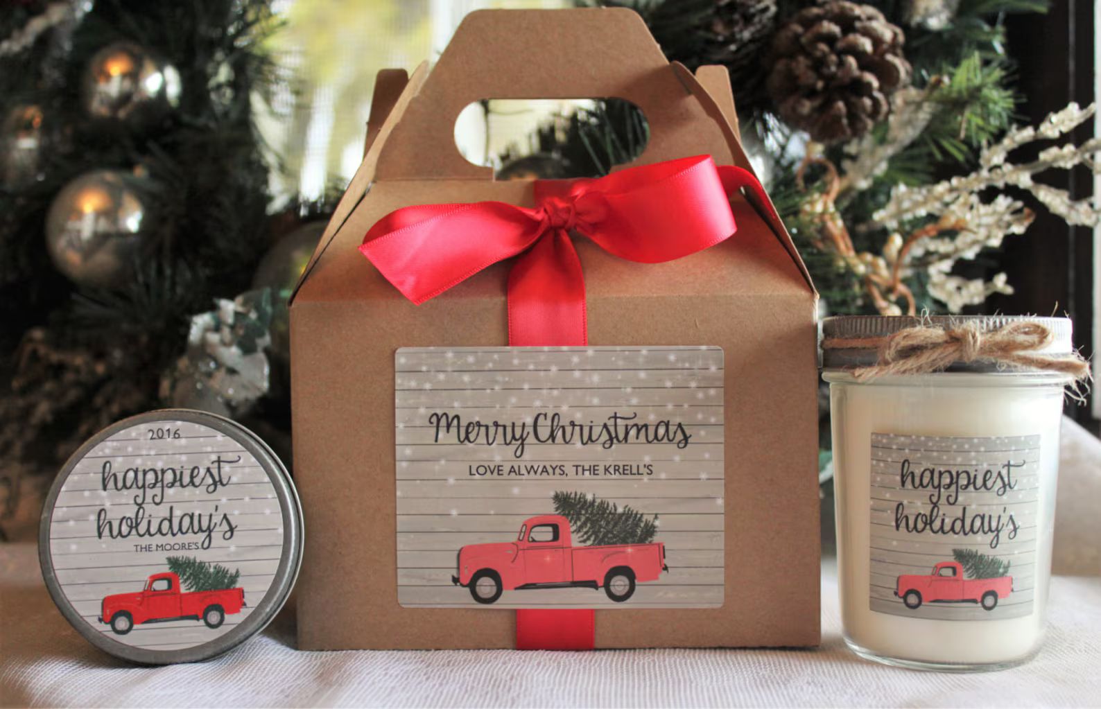 Christmas Truck Spa Gift Set / Christmas Candle Gift Set / | Etsy | Etsy (US)