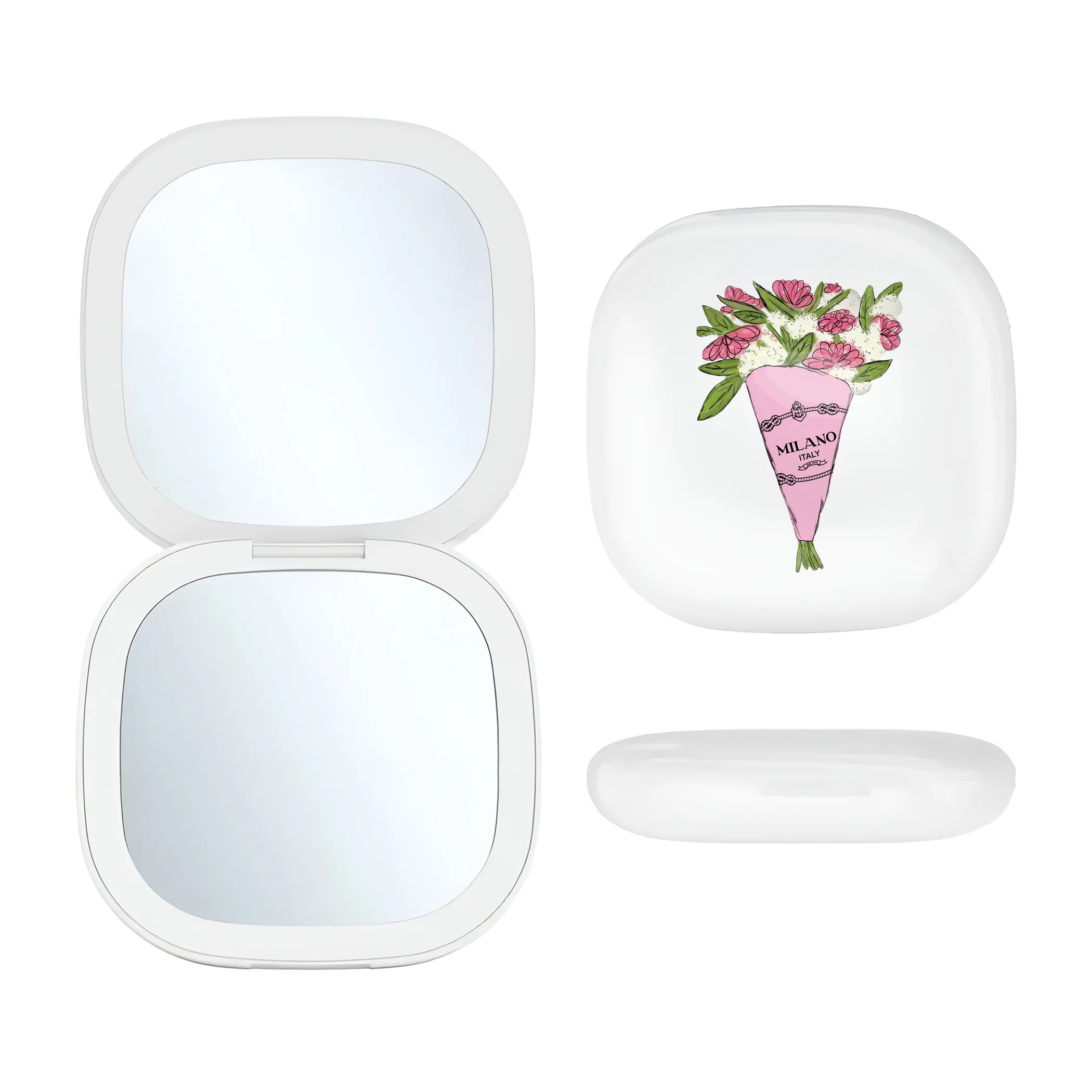 LED Compact Mirror - Milano Bouquet | Toss Designs