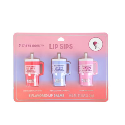 Taste Beauty Lip Balm Tumblers - 3pk | Target