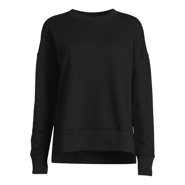 Time and Tru Women's High Low Pullover Sweatshirt, Sizes S-3XL - Walmart.com | Walmart (US)