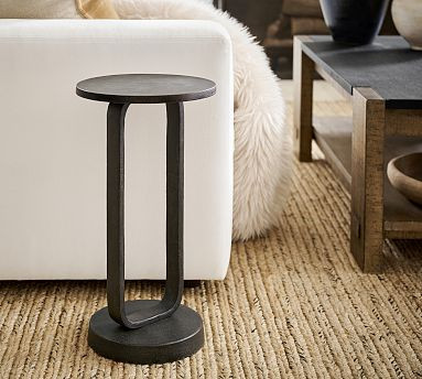 Ace Round Metal Accent Table (12") | Pottery Barn (US)