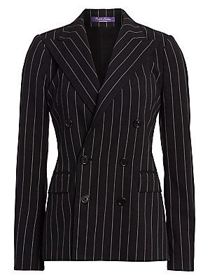 Camden Pinstripe Virgin Wool Jacket | Saks Fifth Avenue