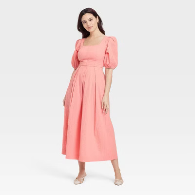 Women's Short Sleeve Midi Dress - A New Day™ | Target