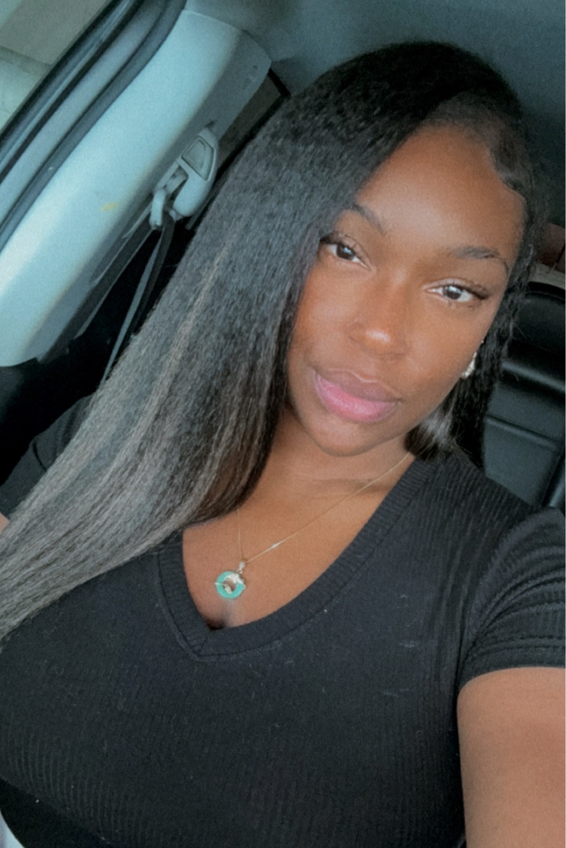 Highlight Kinky straight clip ins 
