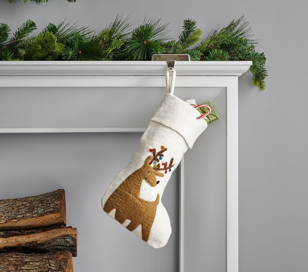 west elm x pbk Modern Christmas Stocking Collection | Pottery Barn Kids