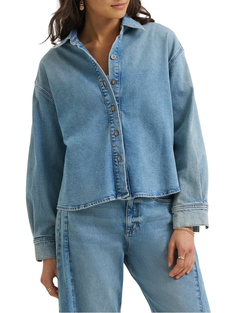 Lee\u00ae Women's Oversized High/Low Drapey Top | Walmart (US)