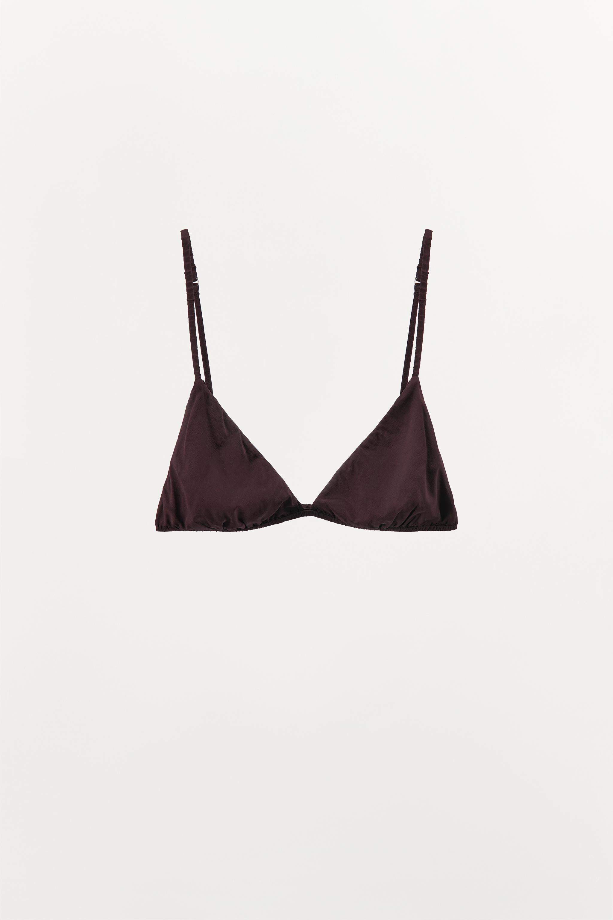 LIMITED EDITION SILK TRIANGLE BRALETTE | Zara US