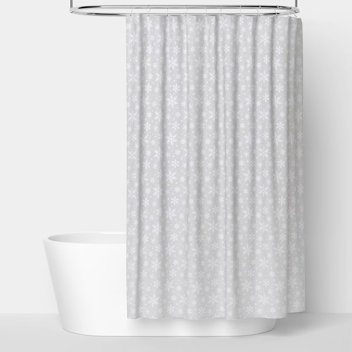 72"x72" Snowflake Christmas Shower Curtain - Wondershop™ | Target