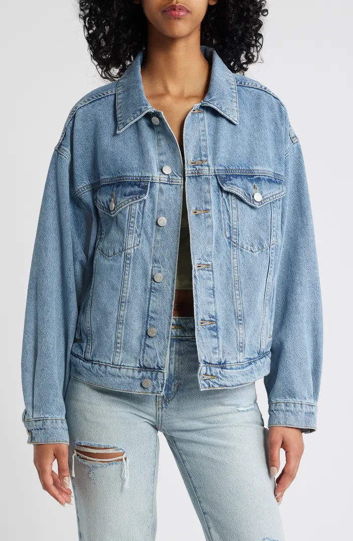 Astrid Relaxed Denim Trucker Jacket | Nordstrom