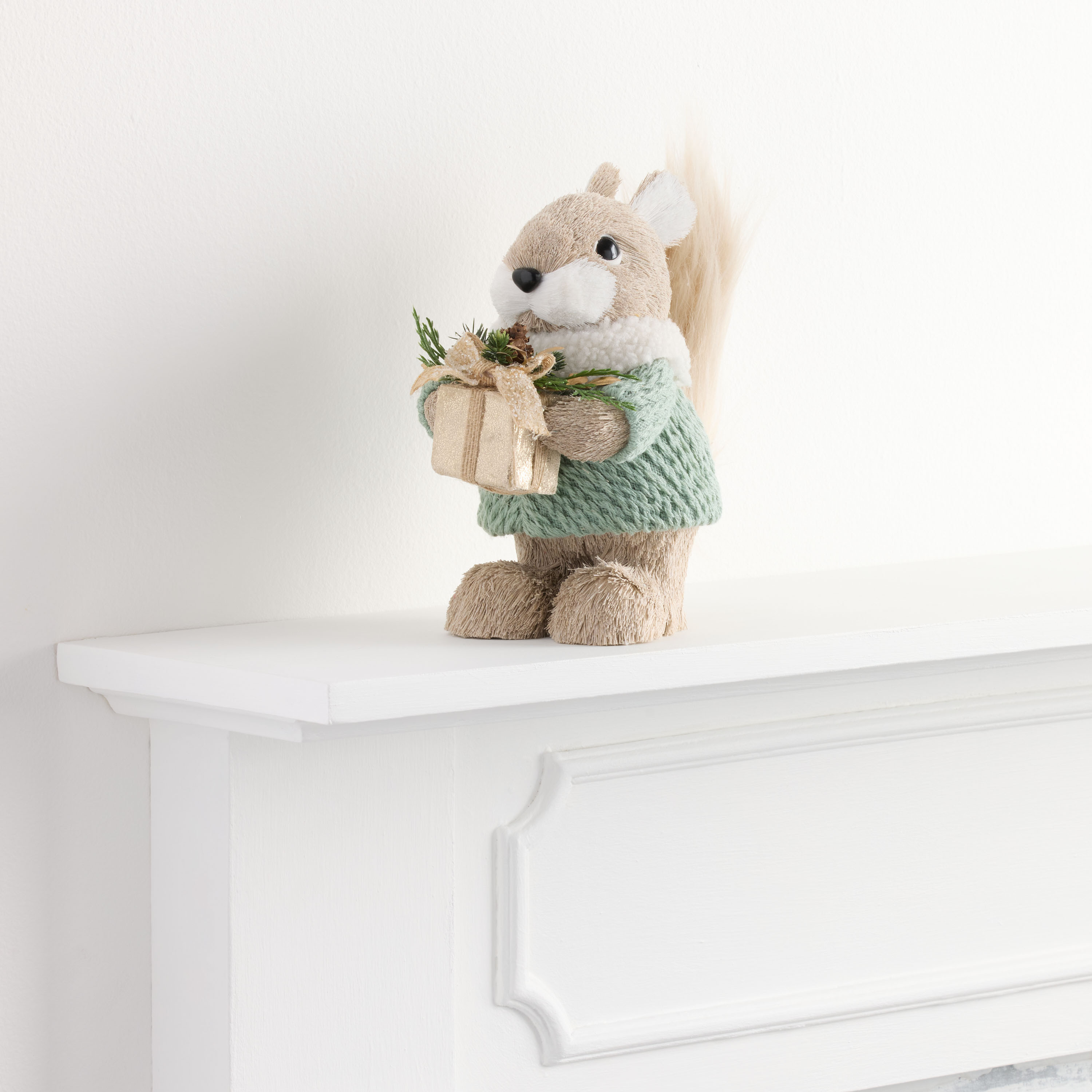 Fabric Squirrel with Gift Decor | World Market