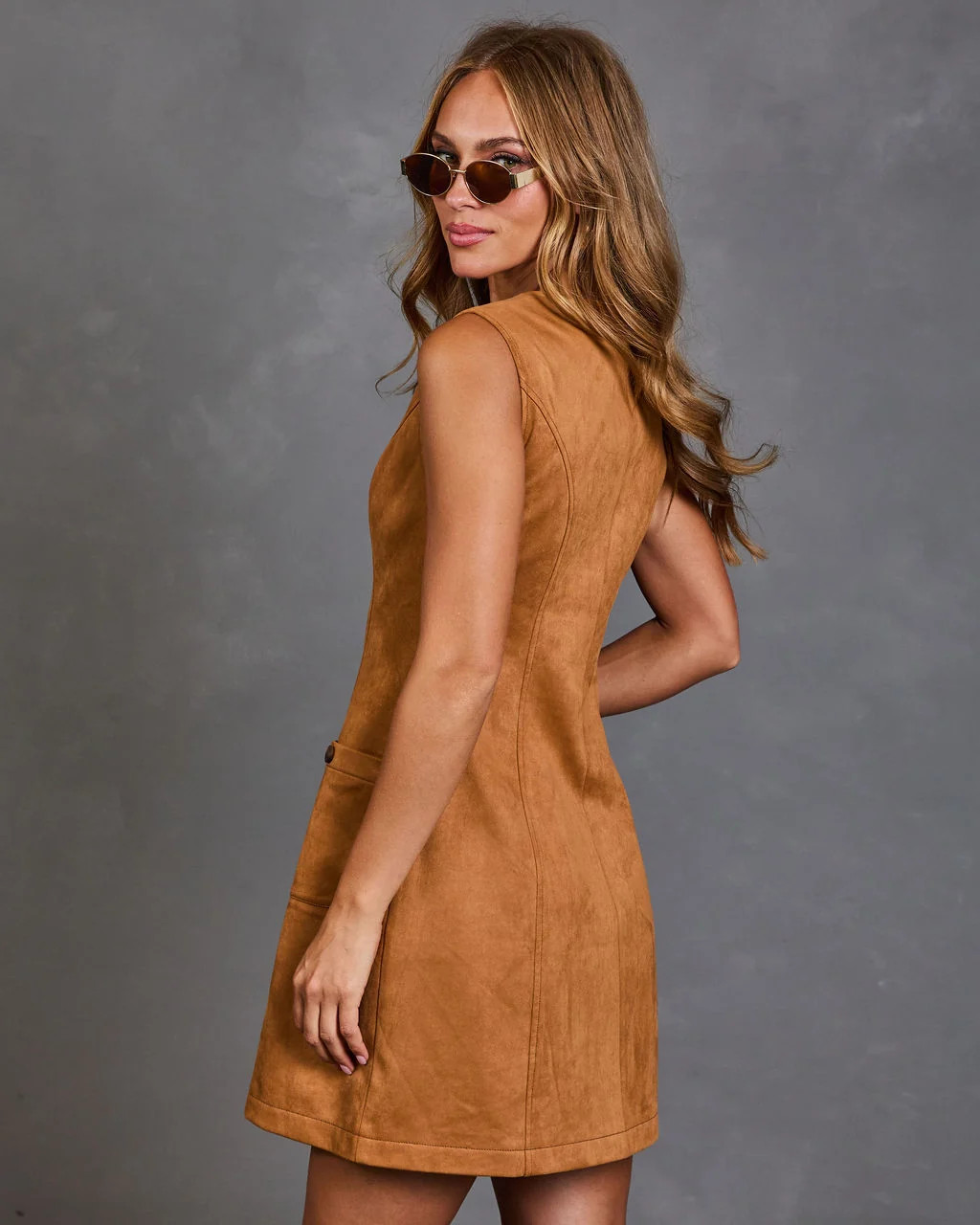 Montford Faux Suede Mini Dress | VICI