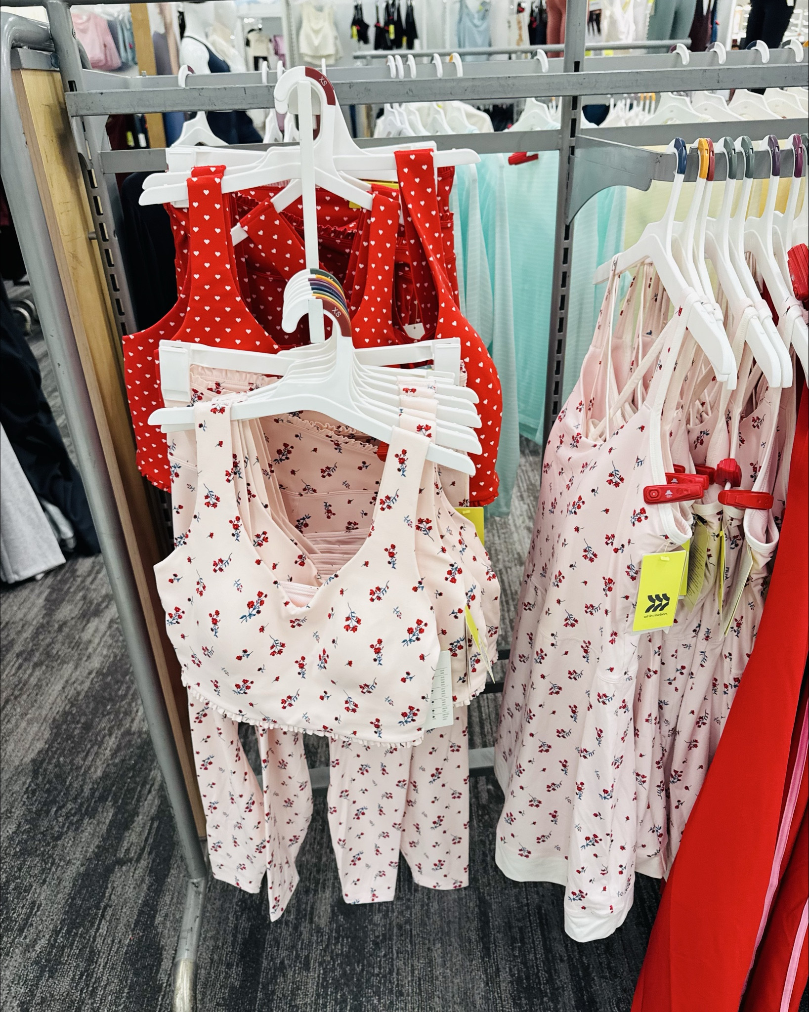 Happy Thursday!☺️ 30% Off Activewear including these new arrivals!!🙌🤩 I picked up some of these new pieces and got a couple other leggings!!😍 I love the ruffle detail on these matching sets with the crossover waistband and the prints are super cute!!💕🥰 I was so sad the red polka dot leggings were sold out at my Target. This floral pink pullover is cute to match with this set, too! The leggings run big, size down and the sports bra runs small just in the chest area. The bows on the pants are so cute!!🎀☺️ There’s matching sets in these prints and bow pants for girls!😄 I linked the matching pieces if you want to match your mini me! Swipe to see my Target haul!🎯😊 I love the maroon & dark green high rise leggings have pockets with silky smooth feeling fabric! Plus they have a zippered side pocket on waistband! Comes in 3 more colors! Are you shopping this sale, too?🤔


#targetsale #activewear #newattarget #targetfinds #matchingsets 


#LTKfitnessgoals #LTKSaleAlert #LTKActive