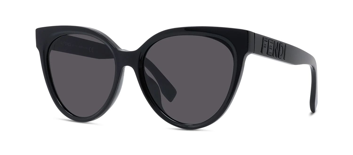 Fendi LETTERING FE40008U 01A Cat Eye Sunglasses | SOLSTICE