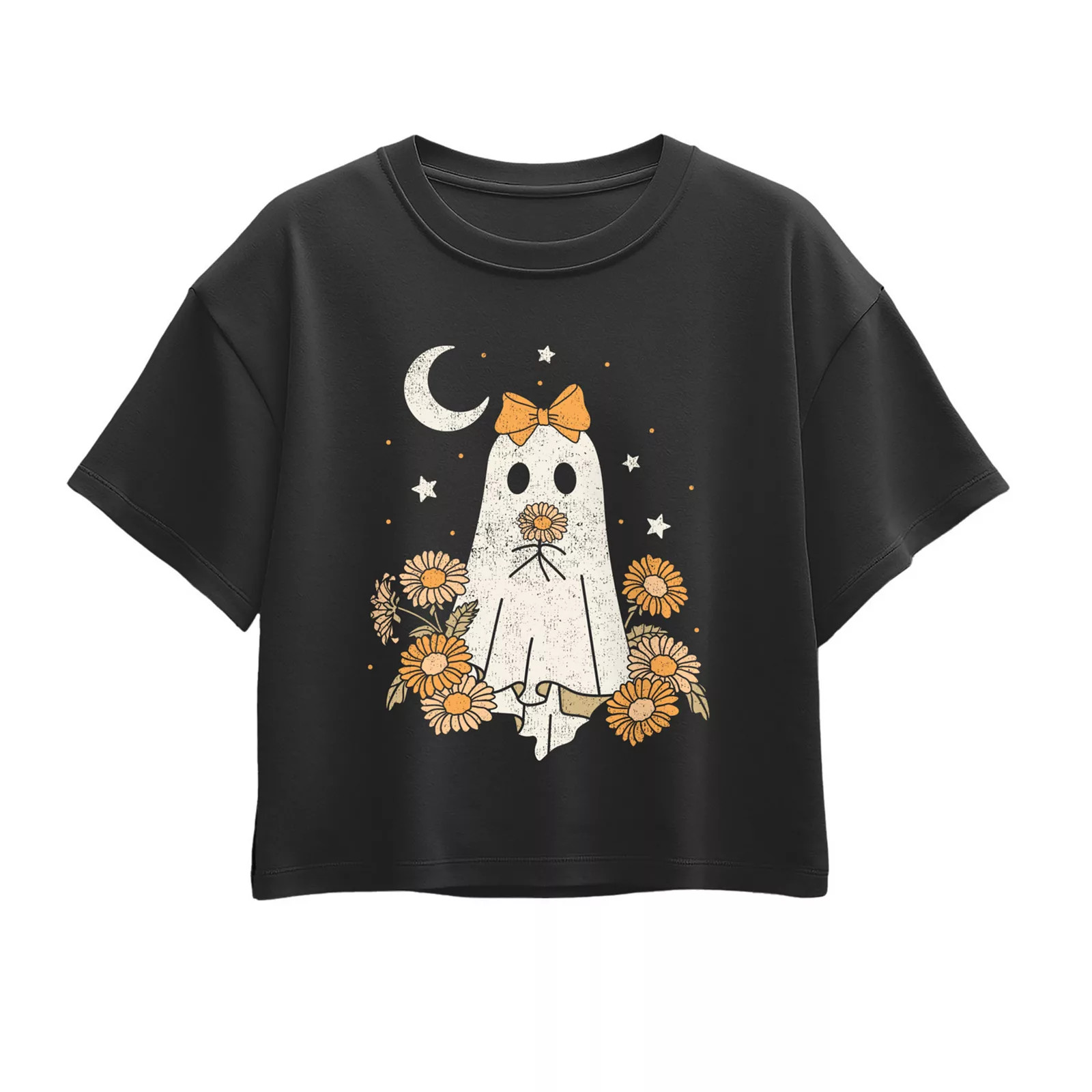 Girls 7-16 Coquette Ghost Floral Boxy TeeLicensed Character | Kohl's