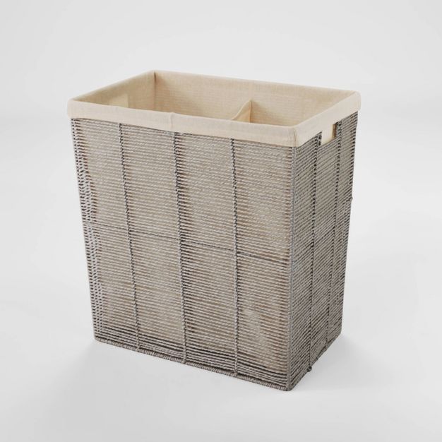 Twisted Rope Double Hamper Gray - Brightroom&#8482; | Target
