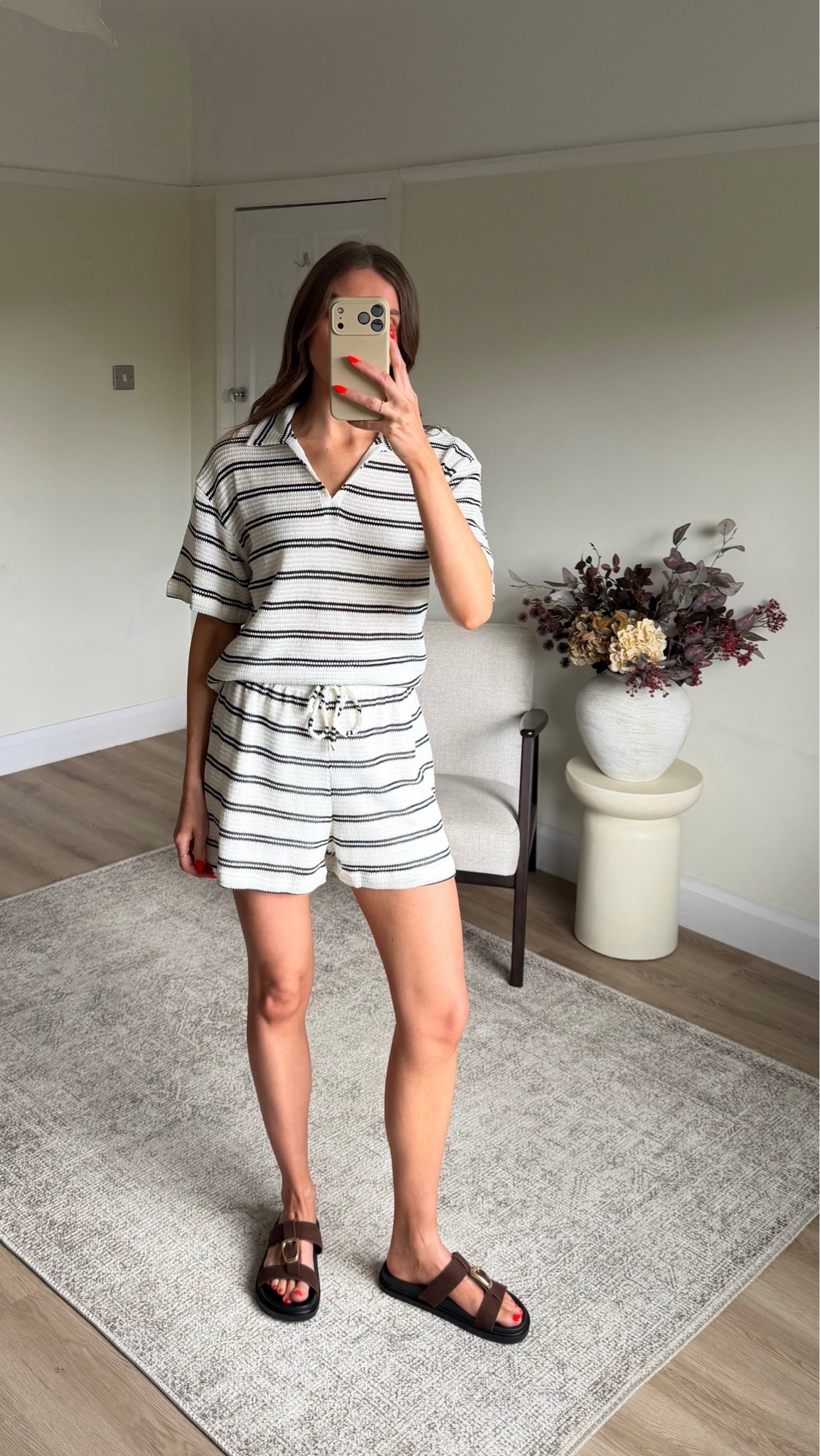 Wearing a small in the striped top and matching shorts
I’m 5ft 6 
Ideal comfy casual co-ord for the summer 
AD. @Matalan