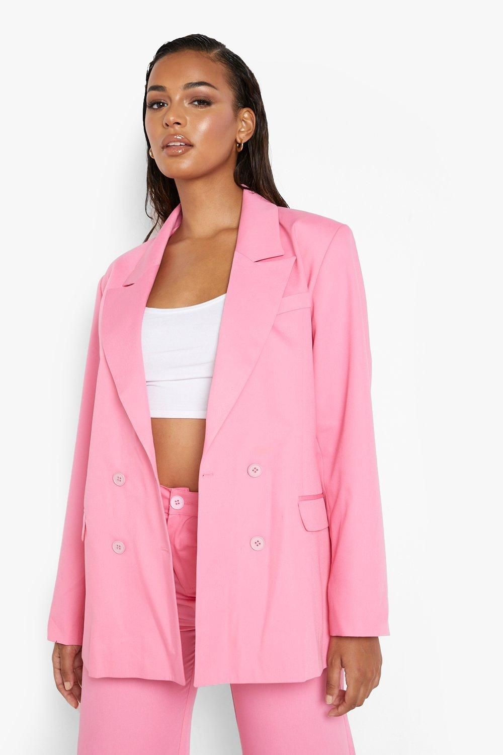 Tailored Double Breasted Oversized Blazer | Boohoo.com (UK & IE)