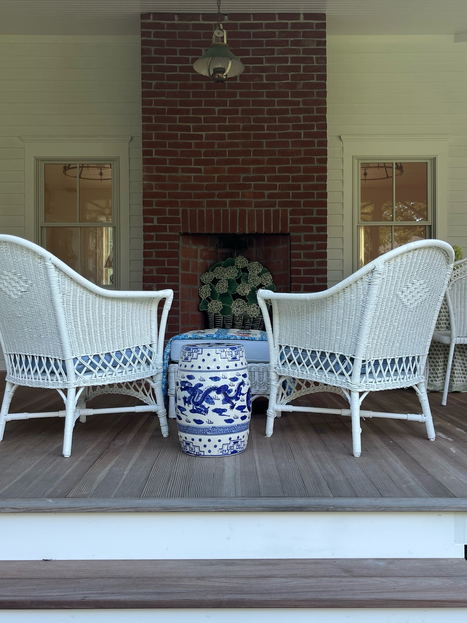 Blue and white dragon garden stool

#LTKSeasonal #LTKHome #LTKSaleAlert